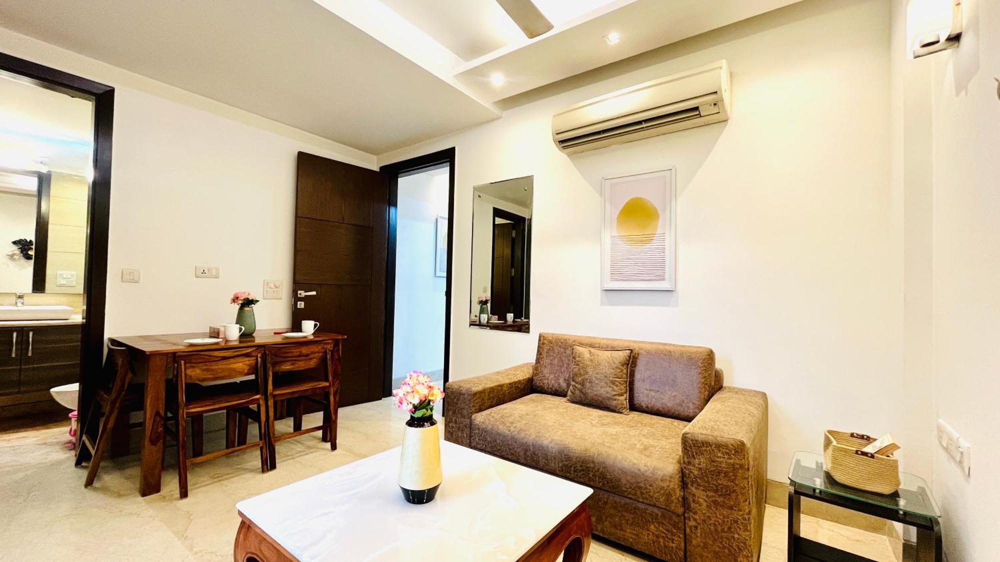 Olive Service Apartments - Greater Kailash New Delhi Rom bilde