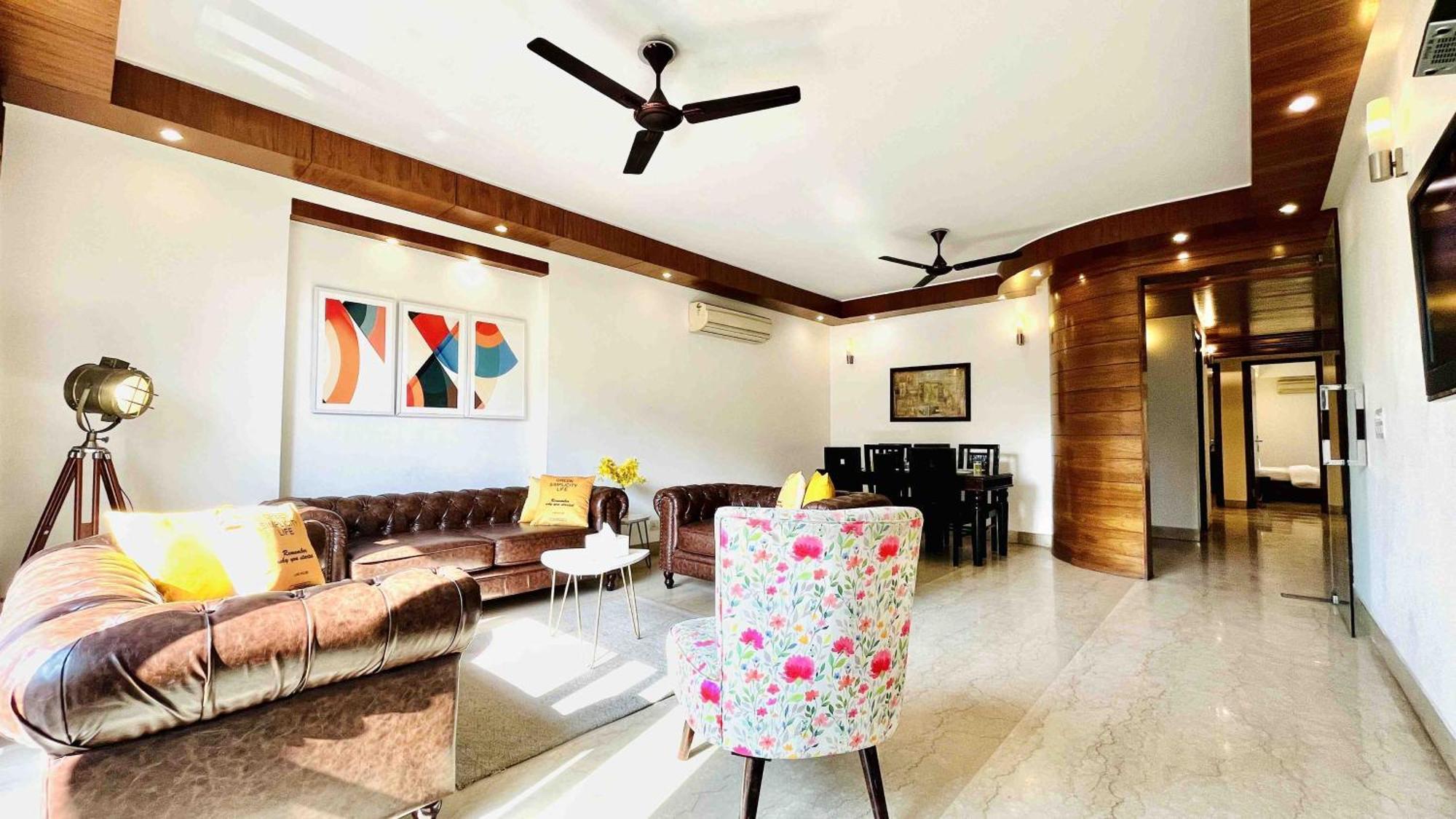 Olive Service Apartments - Greater Kailash New Delhi Rom bilde